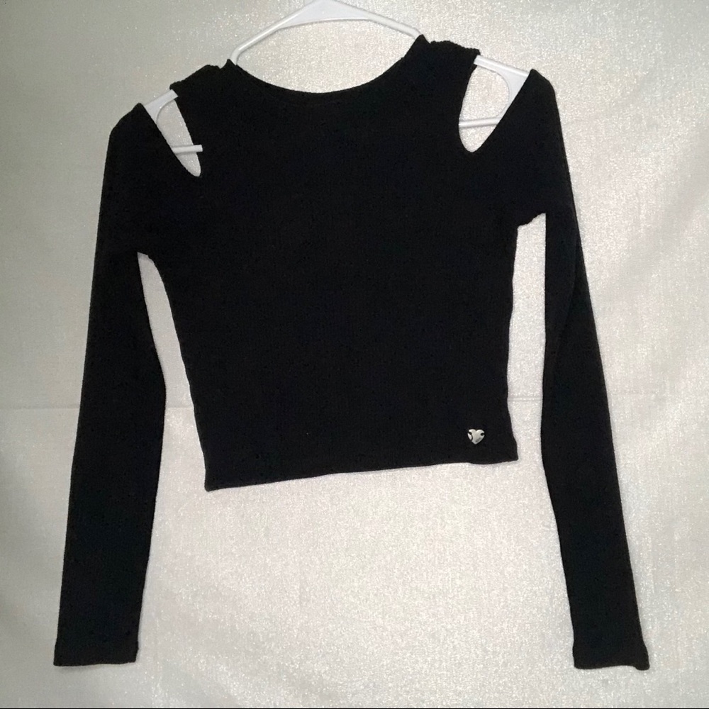 Kendal+Kylie black crop top